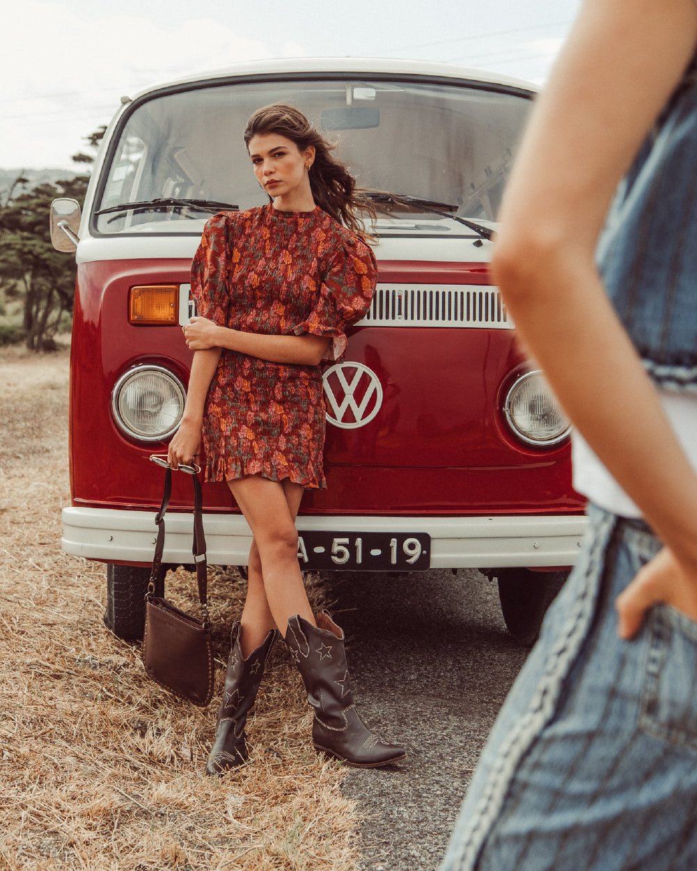 VESTIDO DALIA RED FLOWERS