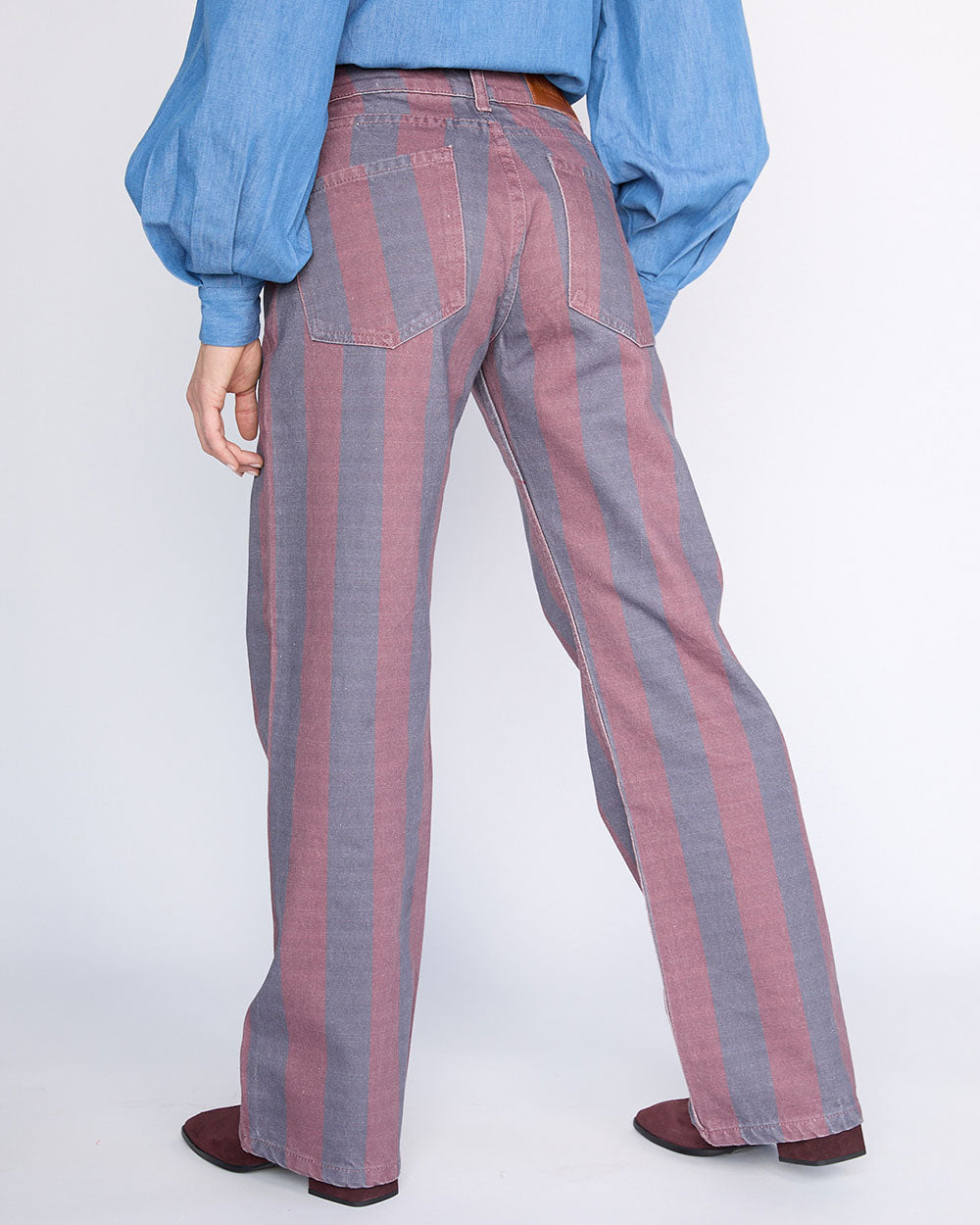 JEANS LENI NAVY STRIPES
