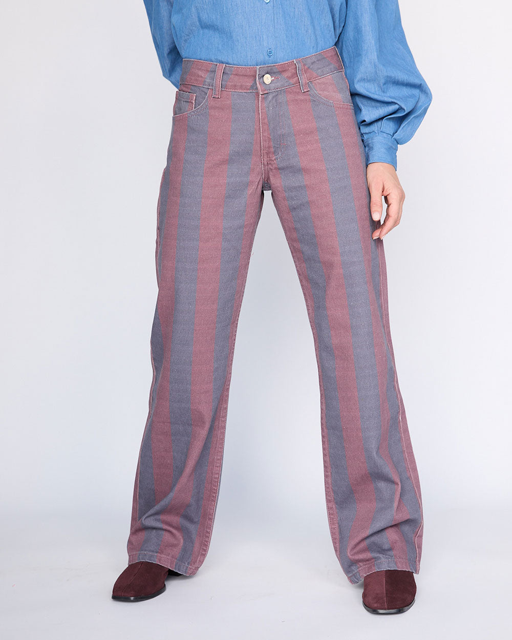 JEANS LENI NAVY STRIPES