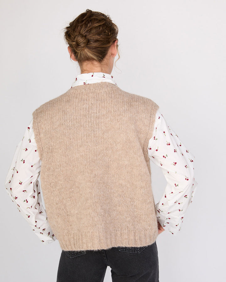 CHALECO LAURE BEIGE