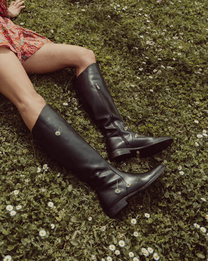 BOTA BRESCIA NEGRO LISO
