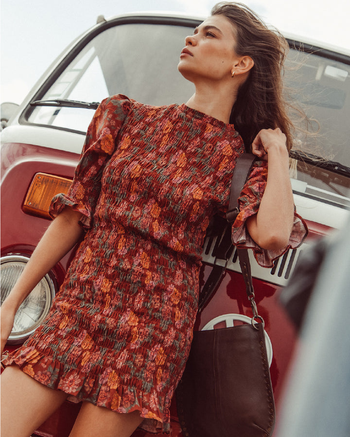 VESTIDO DALIA RED FLOWERS