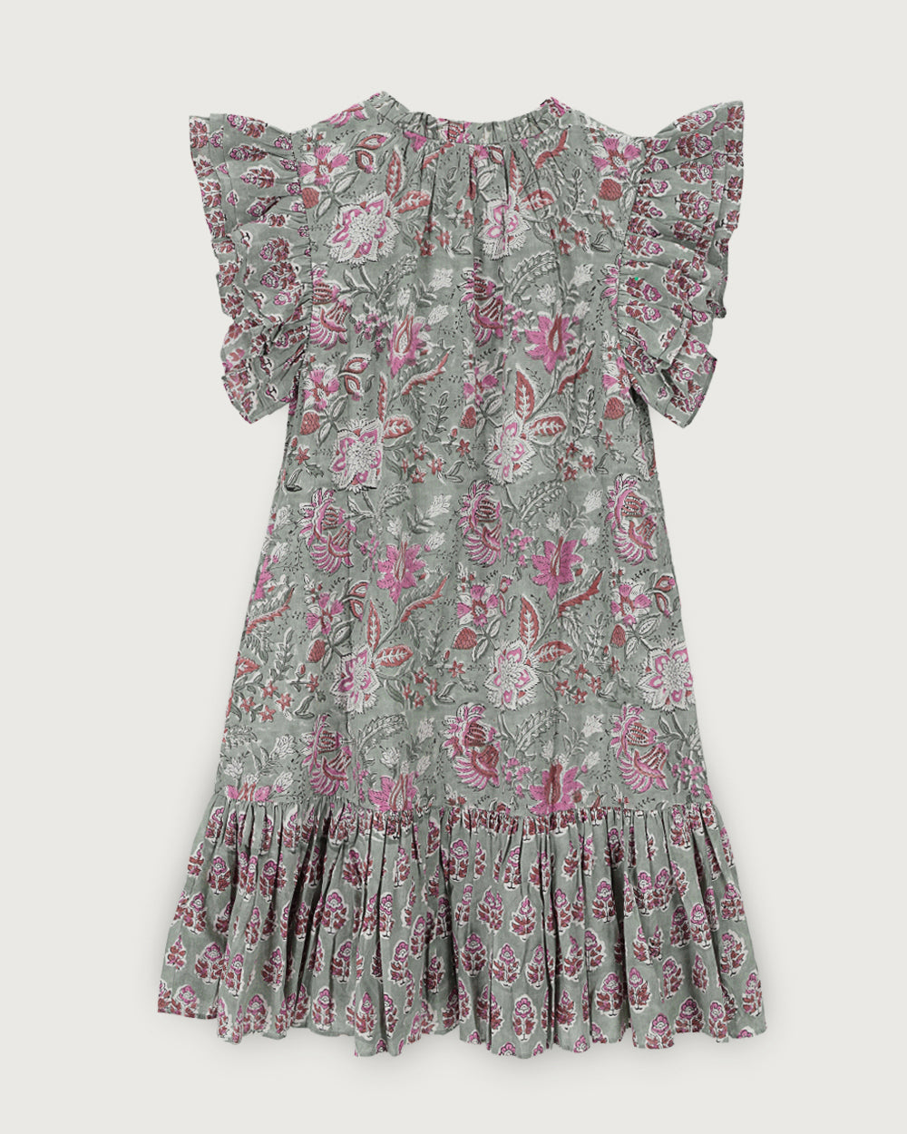 VESTIDO ANGELE GREEN FLOWERS