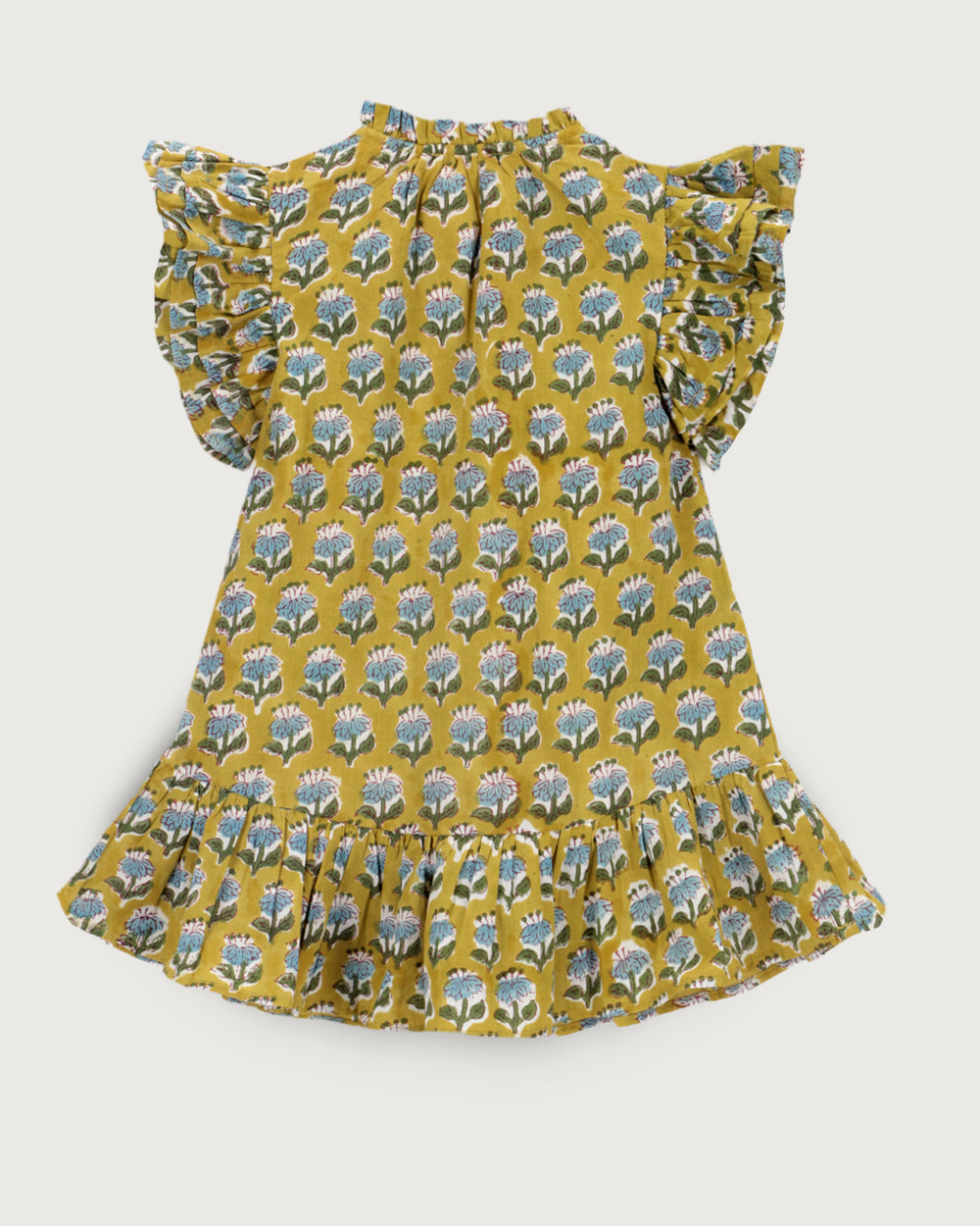 VESTIDO ANGELE PISTACHIO FLOWERS PETIT