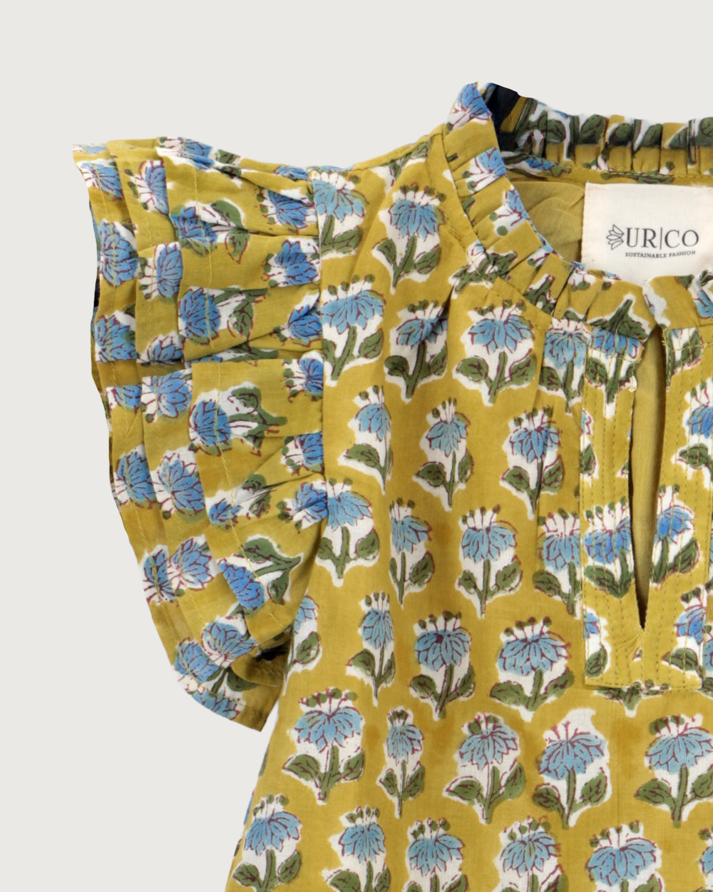 VESTIDO ANGELE PISTACHIO FLOWERS PETIT