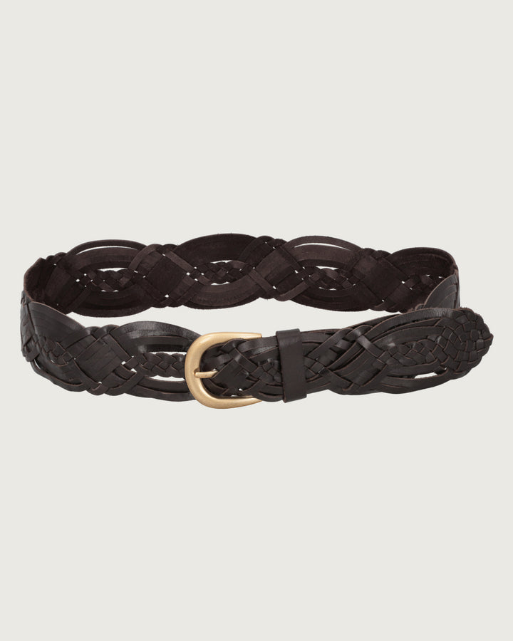 CINTURON ARETHA BROWN GOLD
