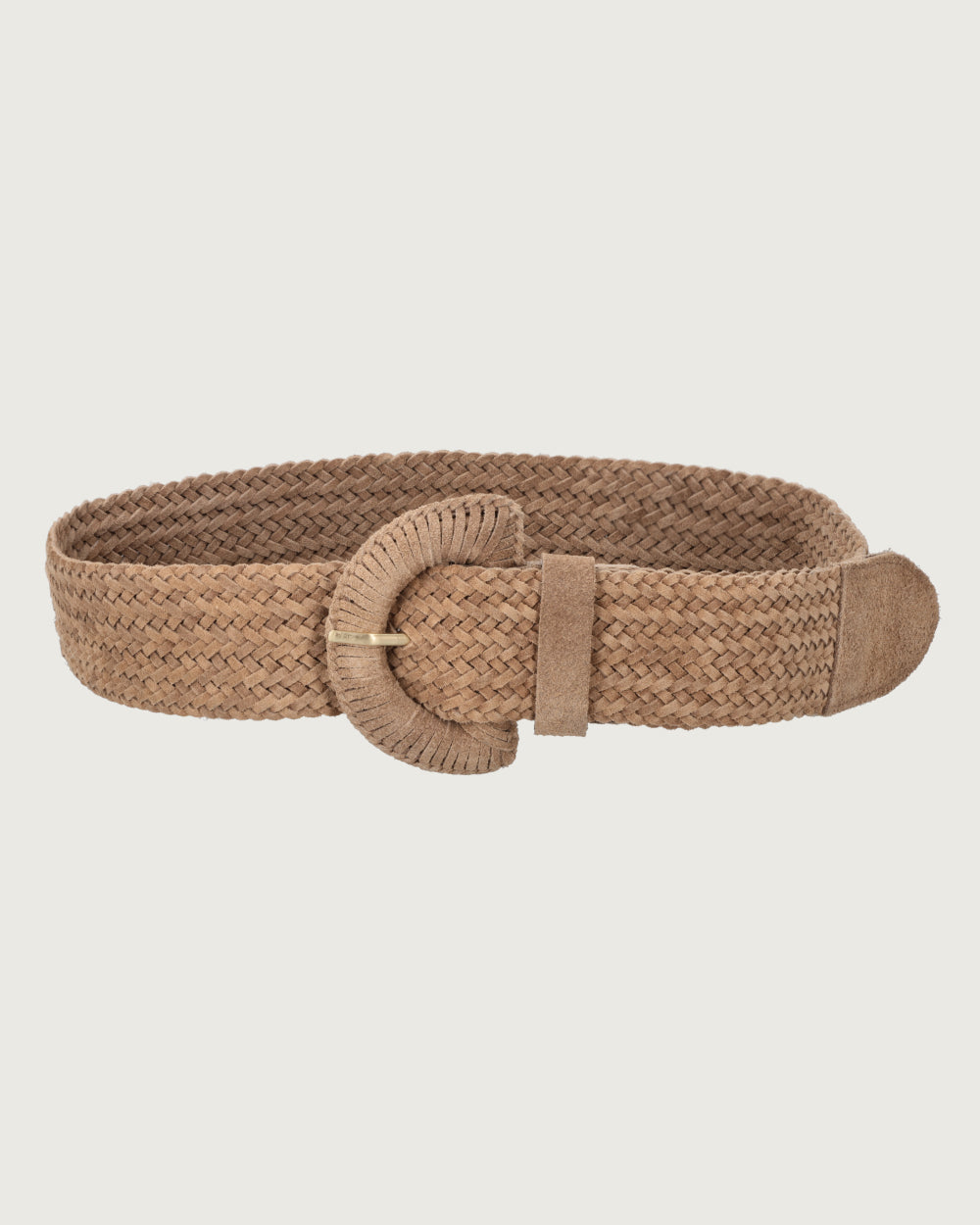 CINTURON ARETHA TAUPE GOLD