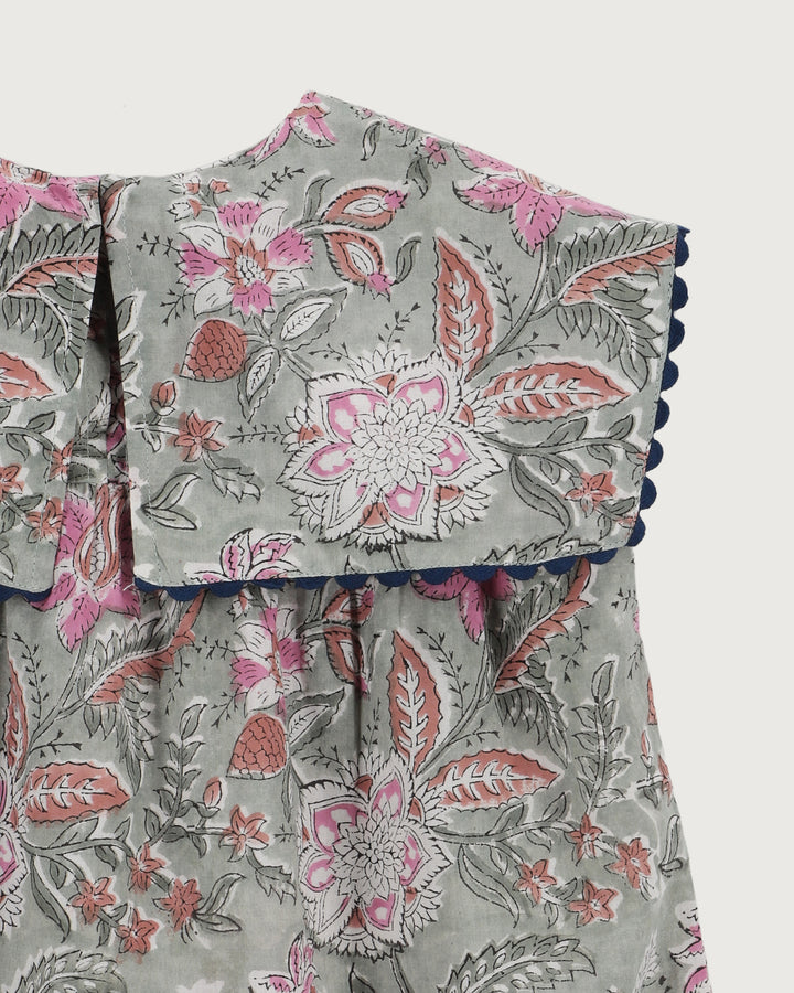 VESTIDO AURORA GREEN FLOWERS PETIT