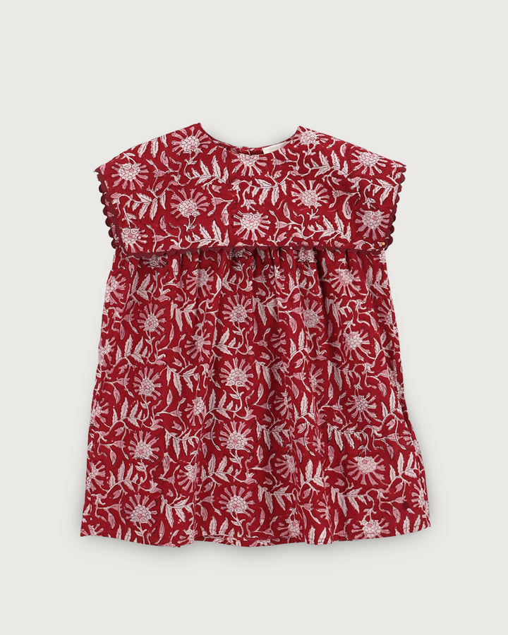 VESTIDO AURORA RED FLOWERS PETIT