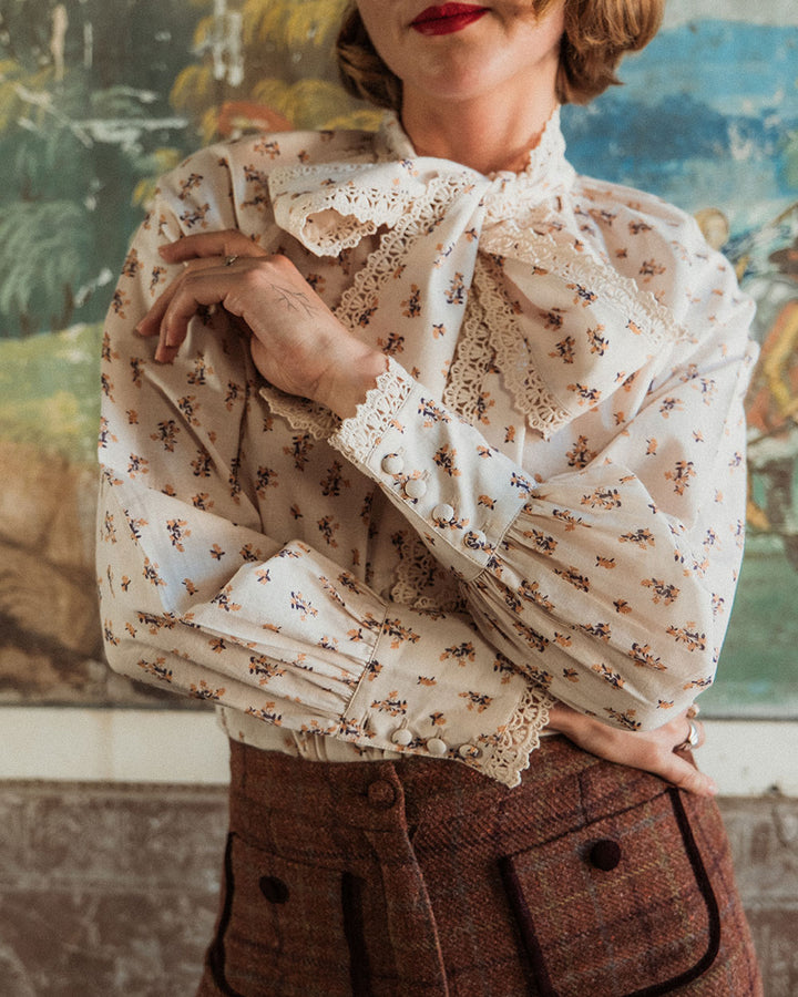BLUSA NALA CHERRY BLOSSOM MUSTARD