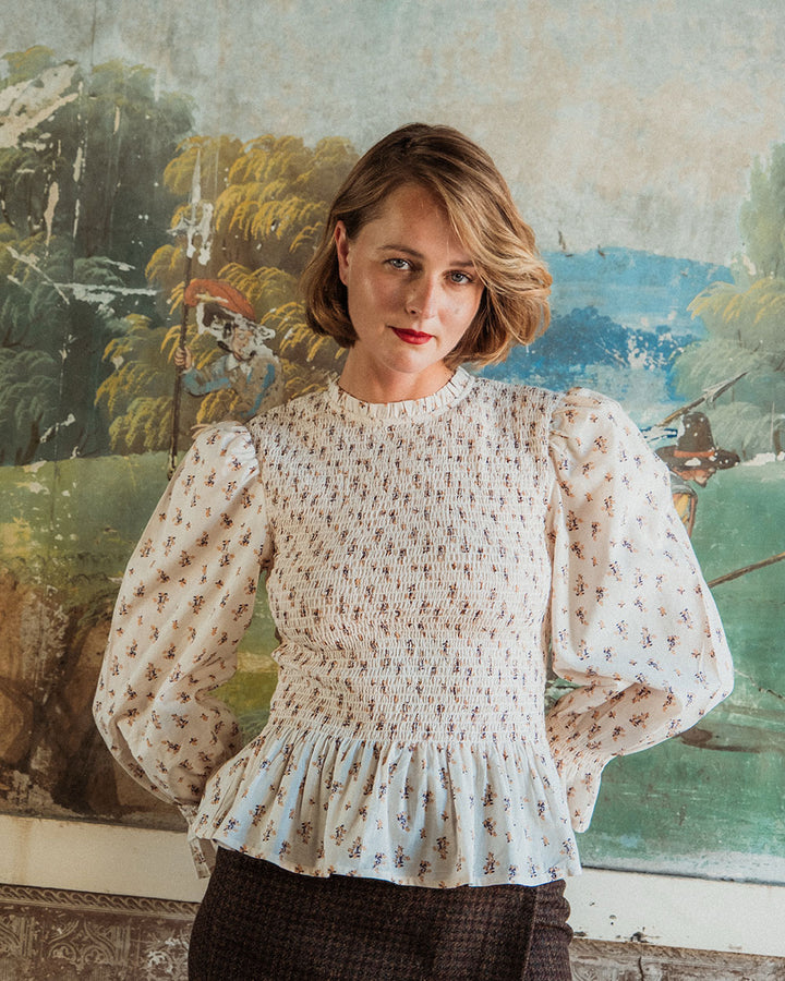 BLUSA ULLA CHERRY BLOSSOM MUSTARD