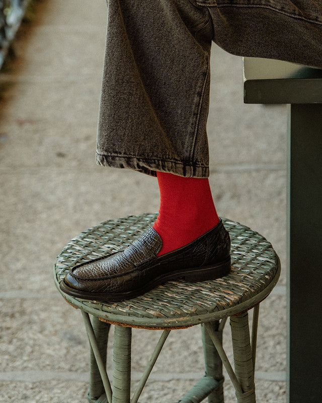MOCASÍN GÉNOVA BLACK CROCO