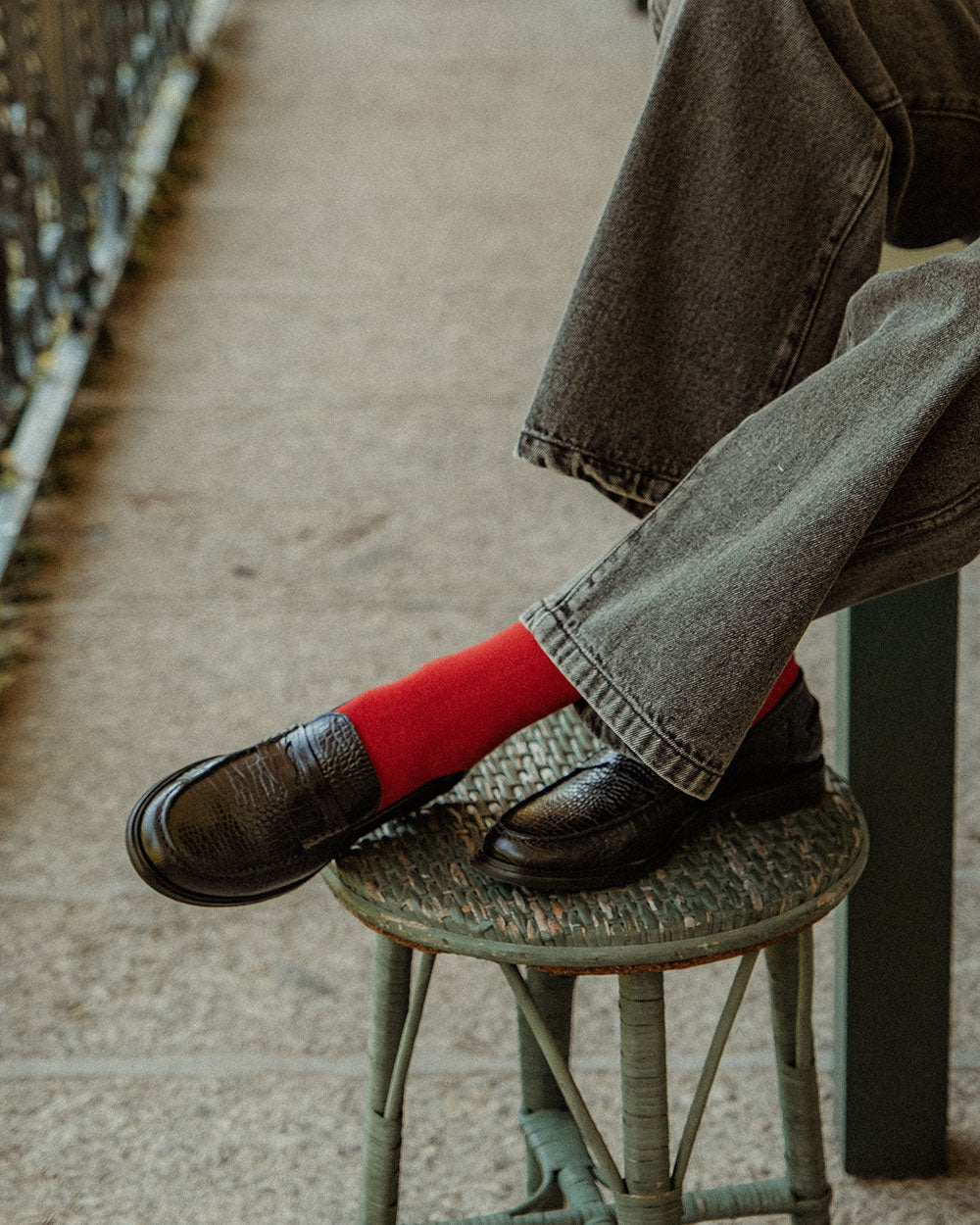 MOCASÍN GÉNOVA BLACK CROCO