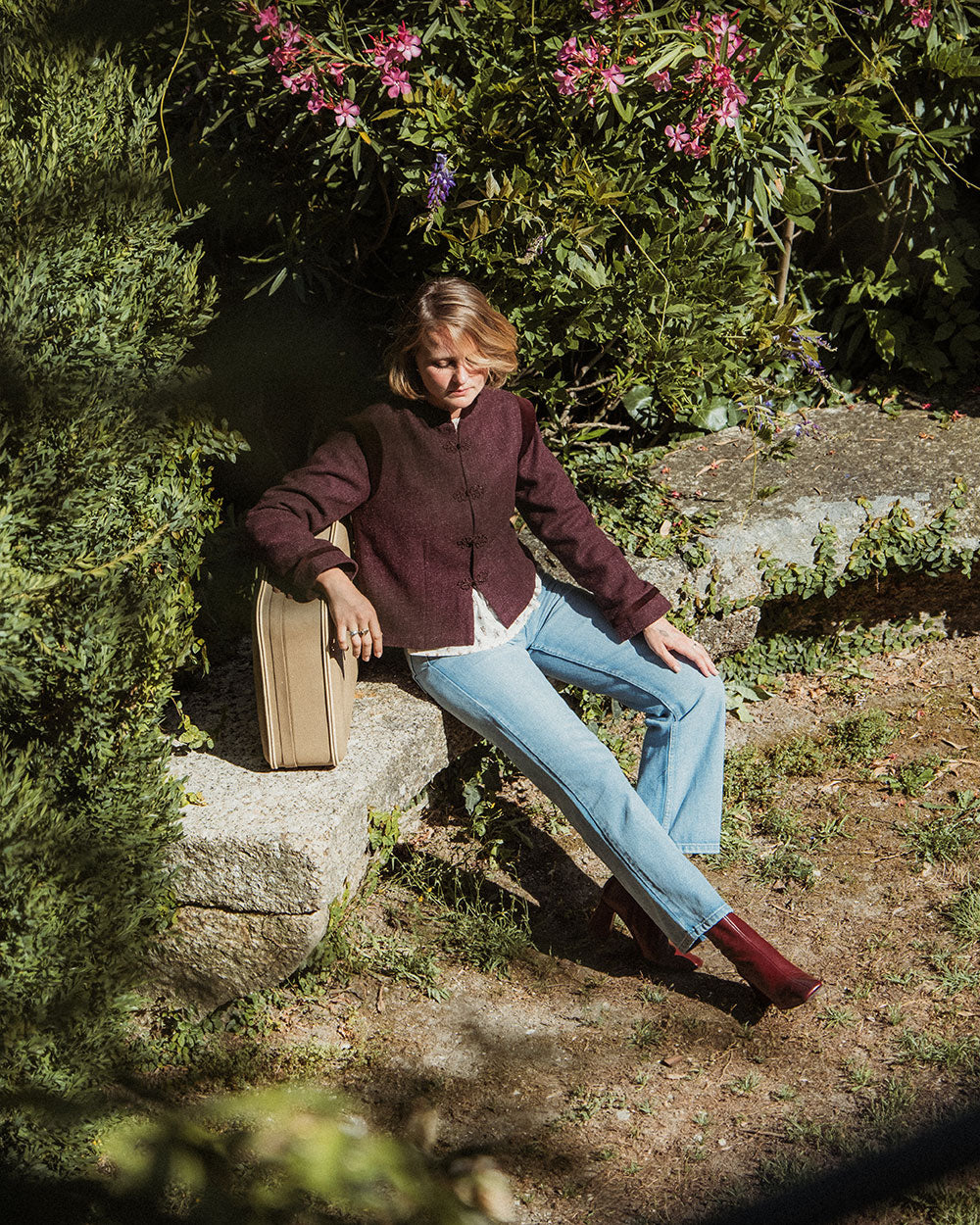 CHAQUETA ANKA BURGUNDY