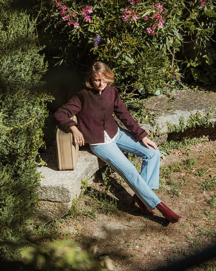 CHAQUETA ANKA BURGUNDY