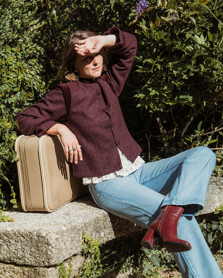 CHAQUETA ANKA BURGUNDY