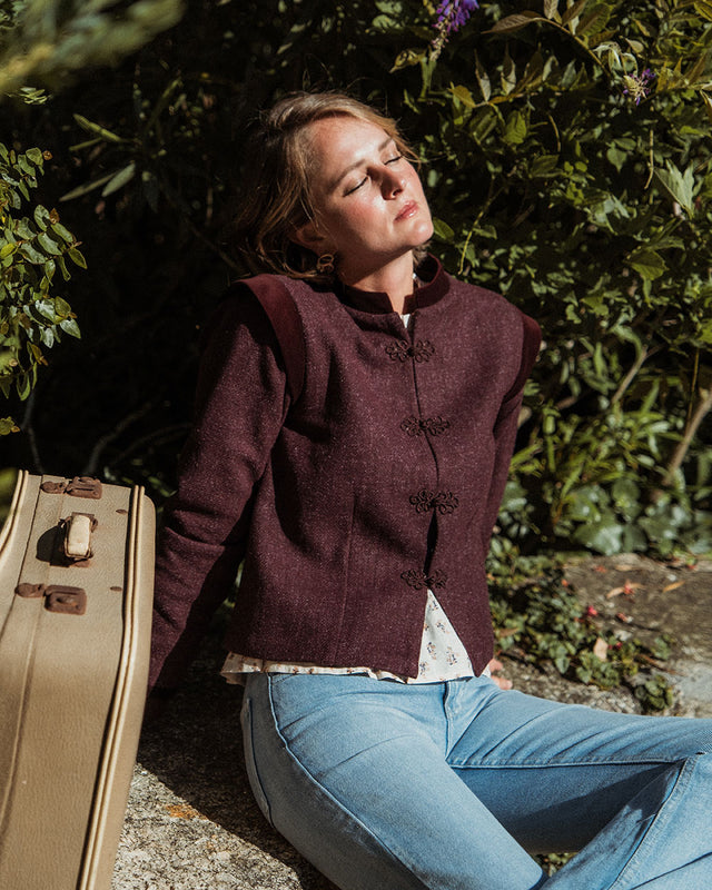 CHAQUETA ANKA BURGUNDY