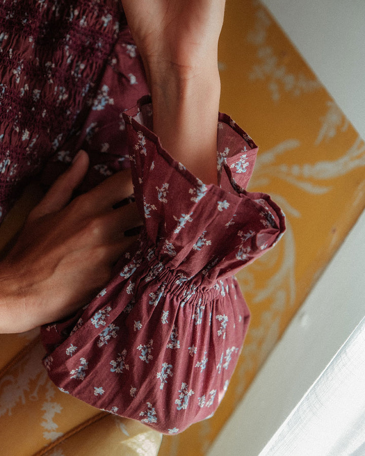 BLUSA FIONA CHERRY BLOSSOM BURGUNDY