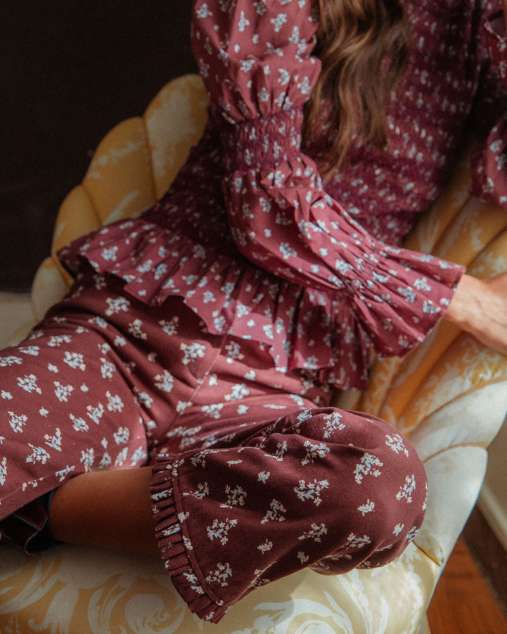 BLUSA FIONA CHERRY BLOSSOM BURGUNDY