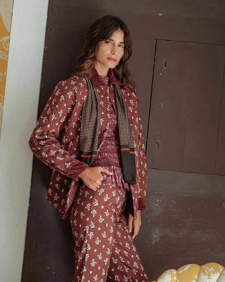 PANTALÓN NOSA CHERRY BLOSSOM BURGUNDY