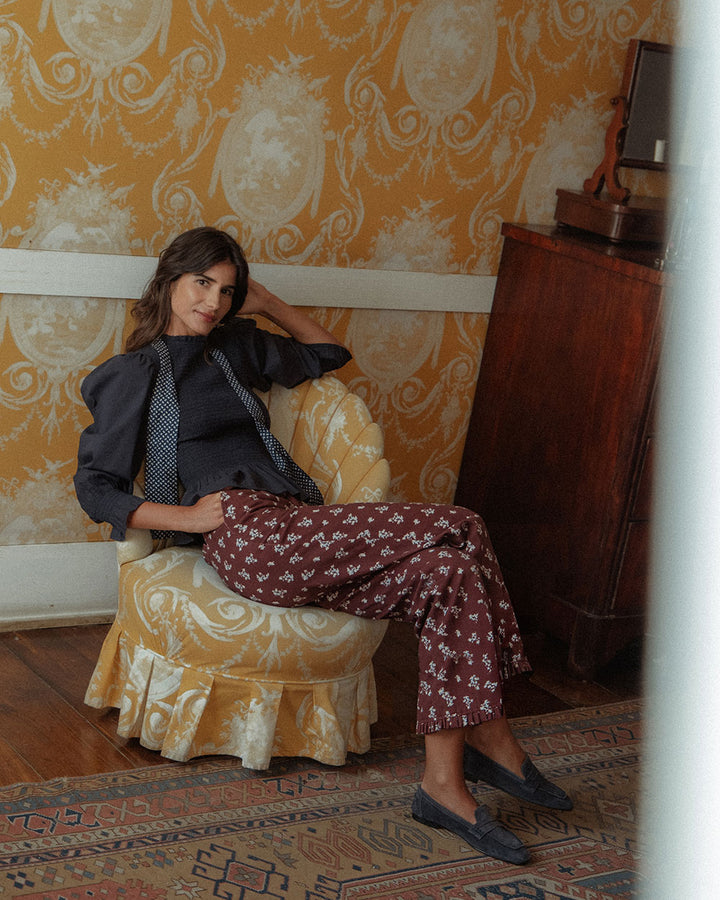 PANTALÓN NOSA CHERRY BLOSSOM BURGUNDY