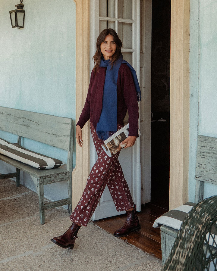 PANTALÓN NOSA CHERRY BLOSSOM BURGUNDY