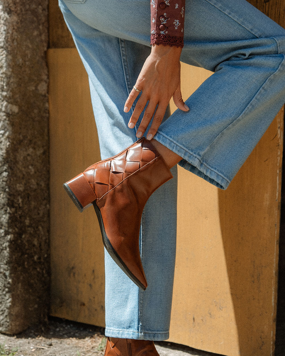 BOTÍN NOISETTE BROWN LISO