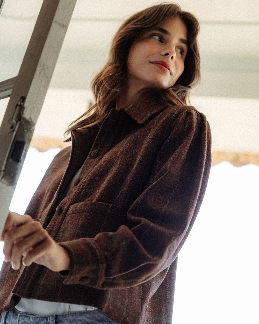 CHAQUETA TIDE BROWN HERRINGBONE