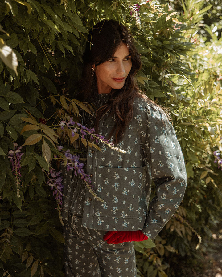 CHAQUETA TIDE DENIM CHERRY BLOSSOM PETROL