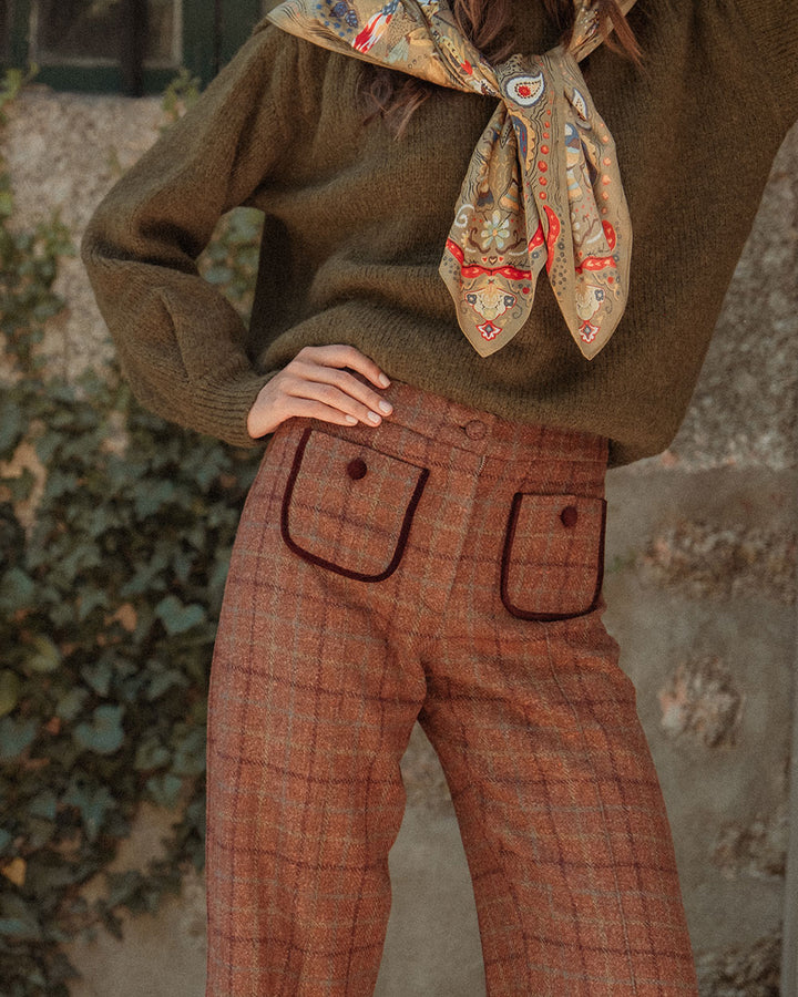 PANTALÓN RAYLA TERRACOTA SCOTTISH