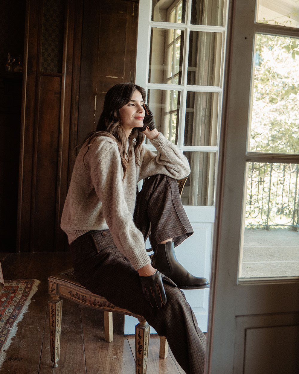 BOTÍN AGNES BROWN LISO