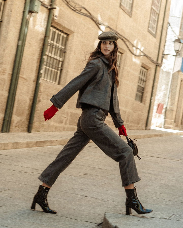 PANTALÓN NOSA GREY HERRINGBONE