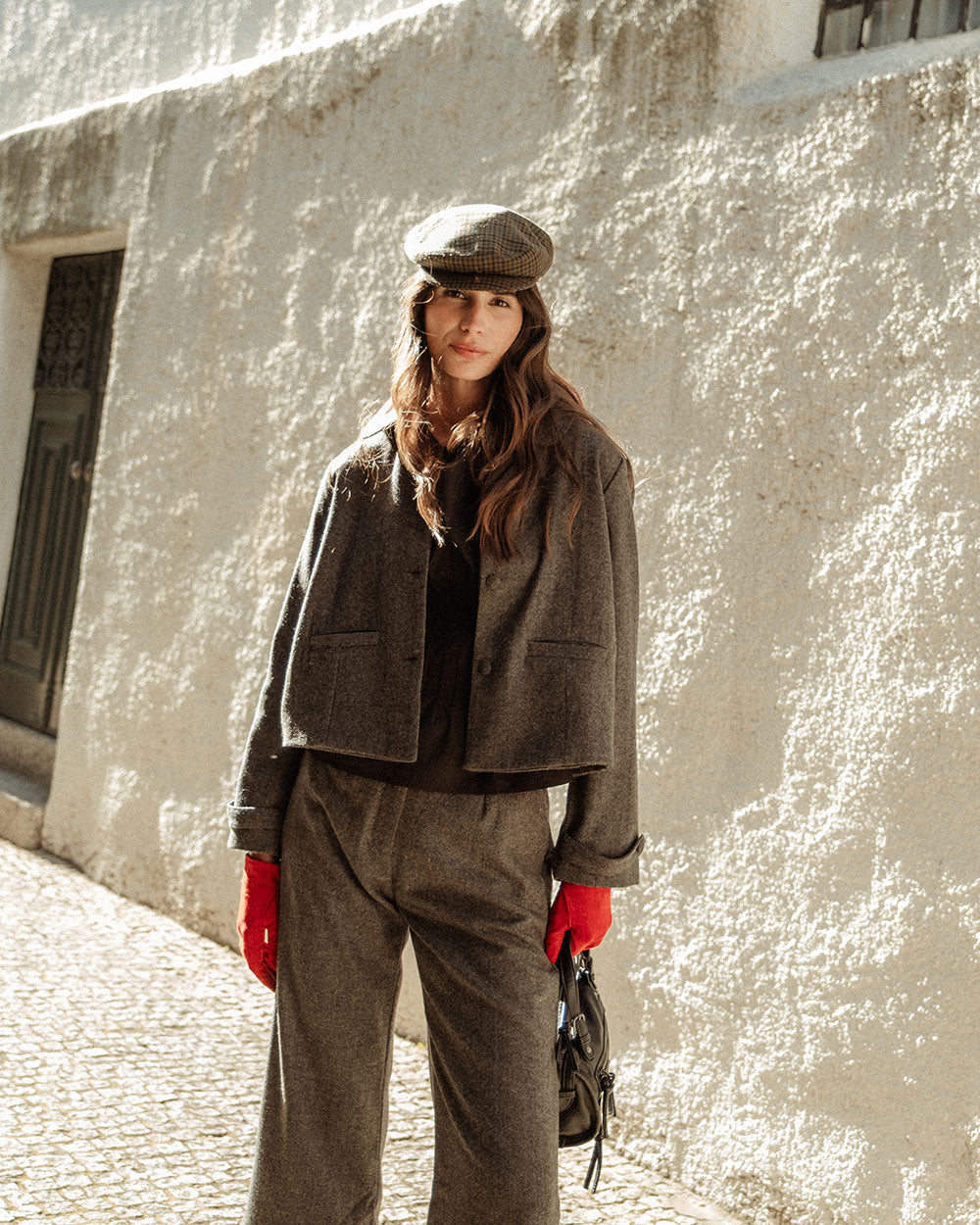 CHAQUETA ZANI LANA GREY HERRINGBONE