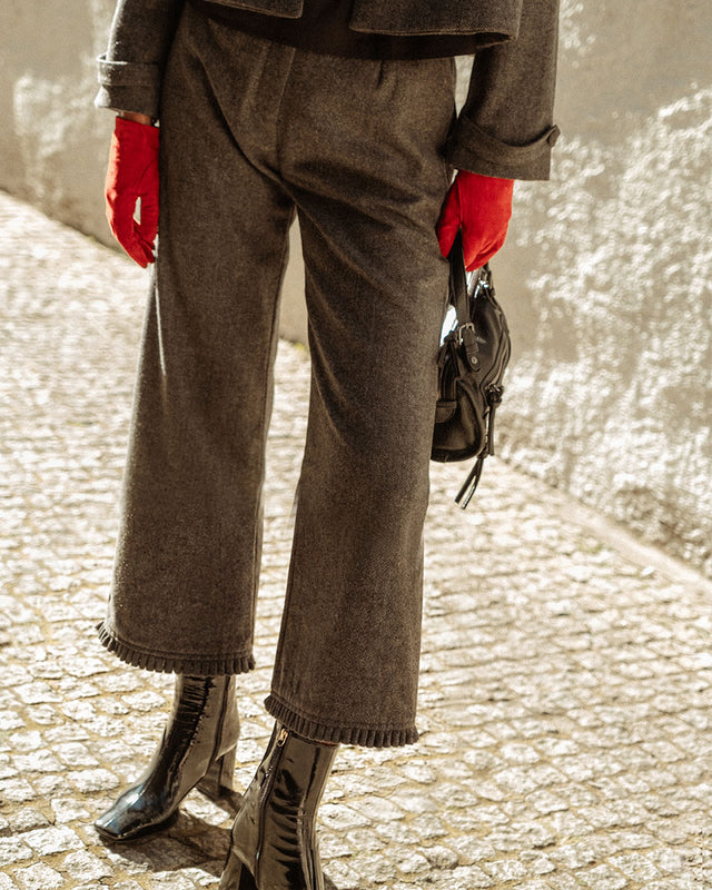 PANTALÓN NOSA GREY HERRINGBONE