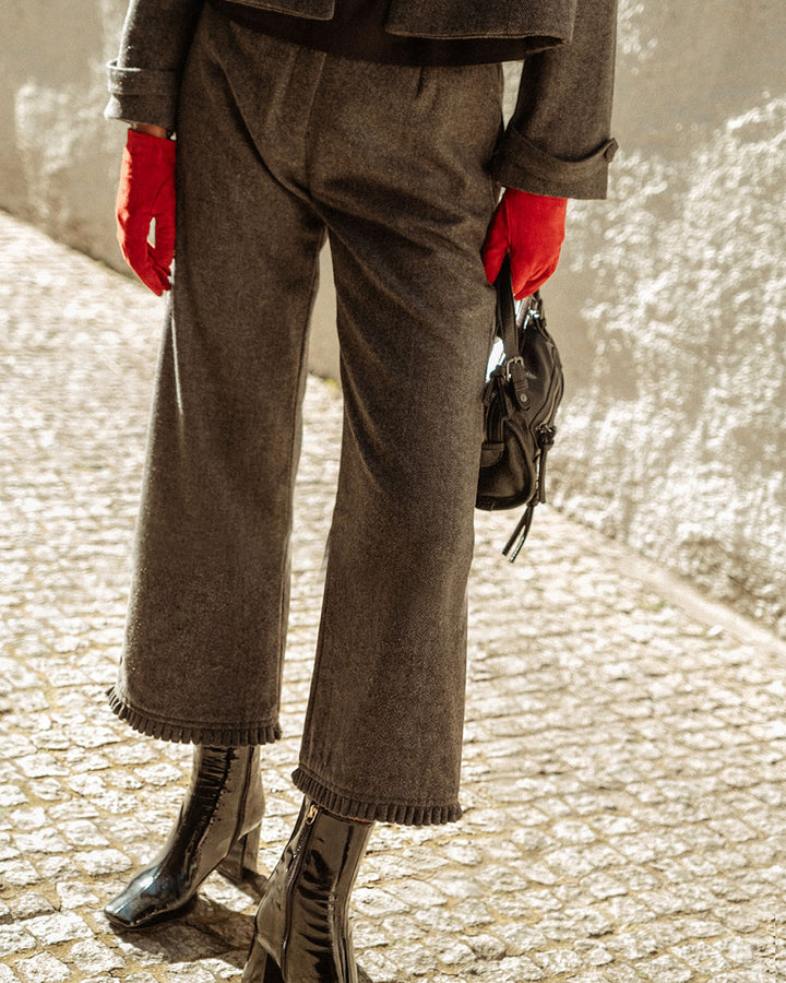 PANTALÓN NOSA GREY HERRINGBONE