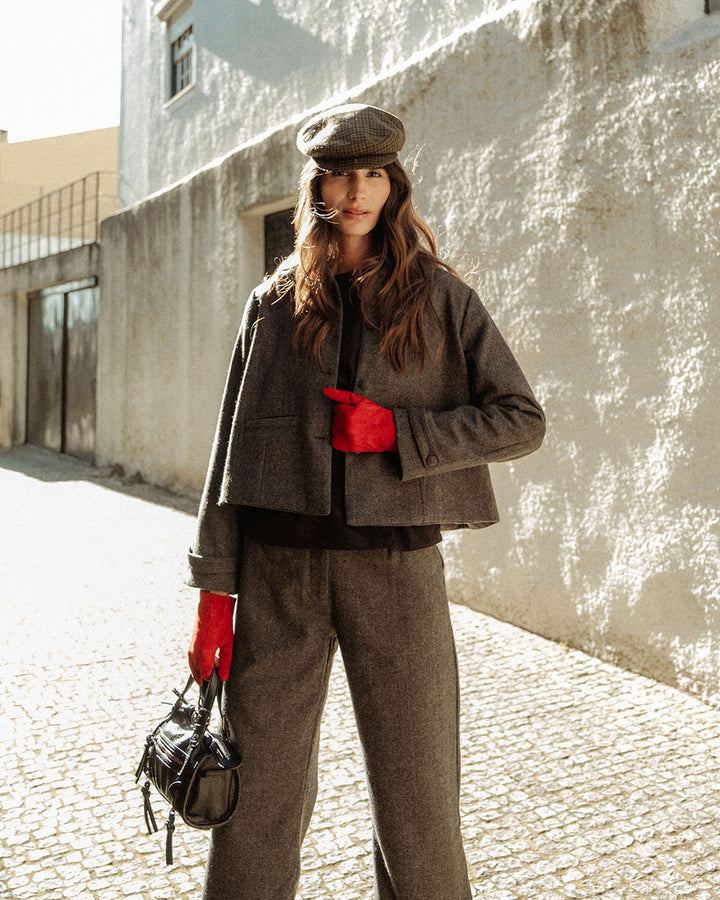 CHAQUETA ZANI LANA GREY HERRINGBONE