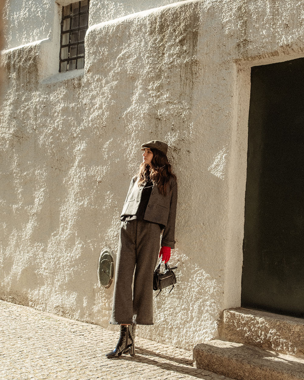 CHAQUETA ZANI LANA GREY HERRINGBONE