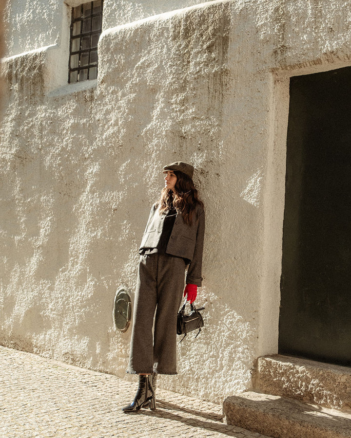 PANTALÓN NOSA GREY HERRINGBONE