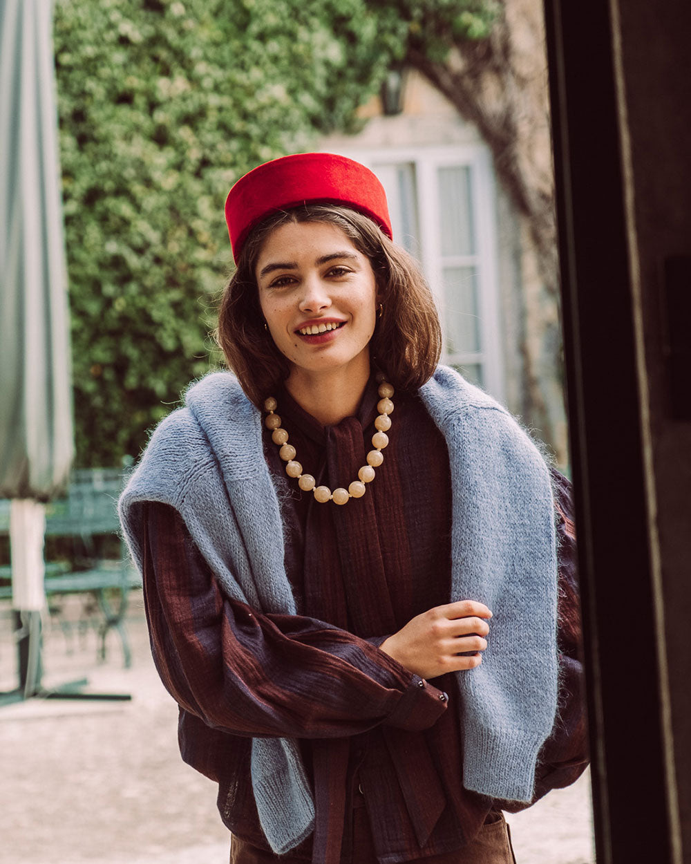 BLUSA MOSS NAVY RED STRIPES PREVENTA