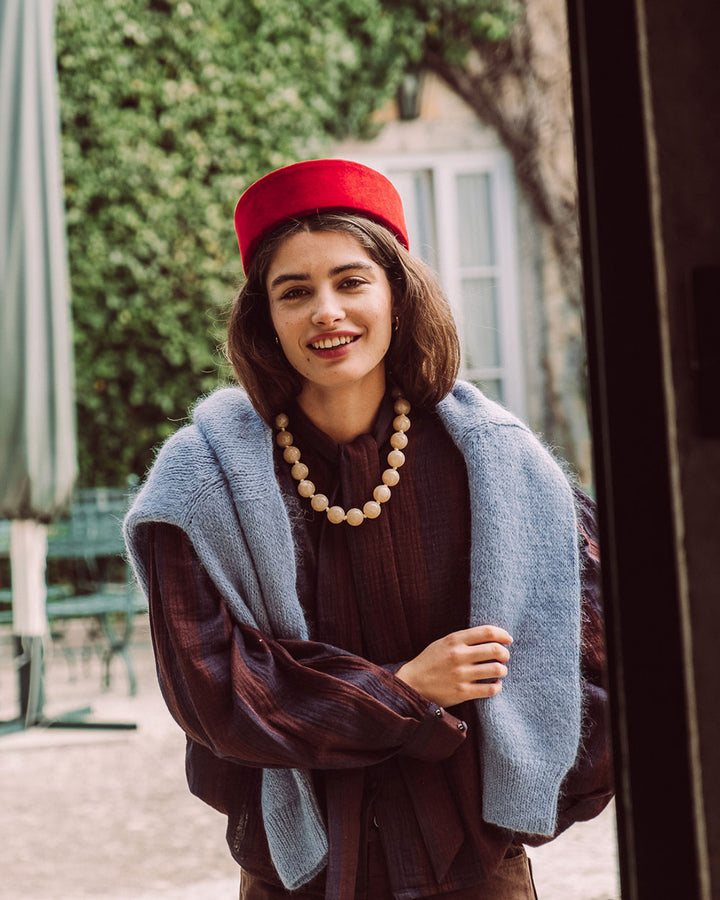 BLUSA MOSS NAVY RED STRIPES PREVENTA