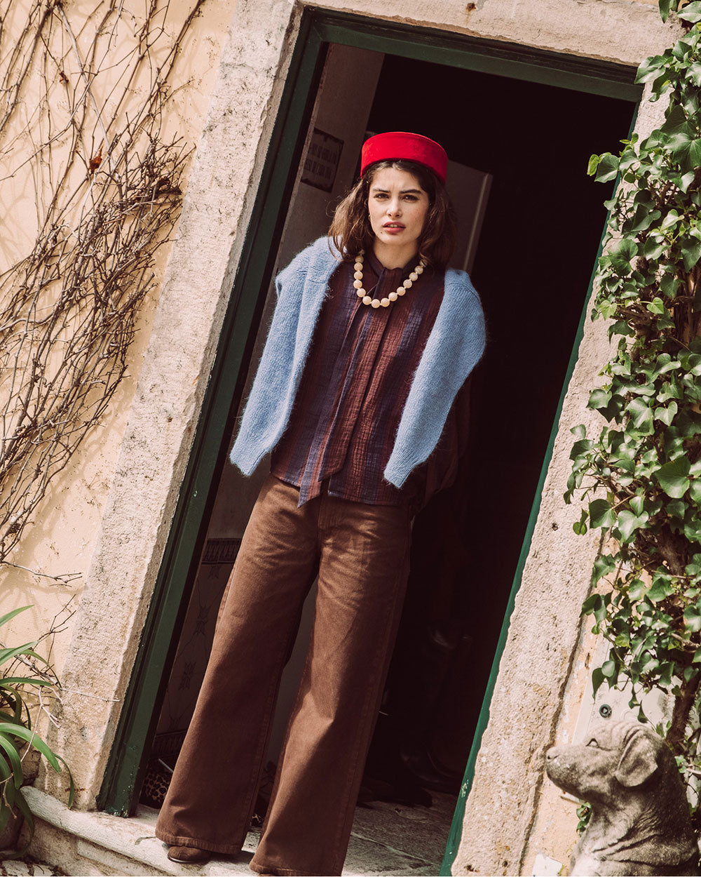 BLUSA MOSS NAVY RED STRIPES PREVENTA