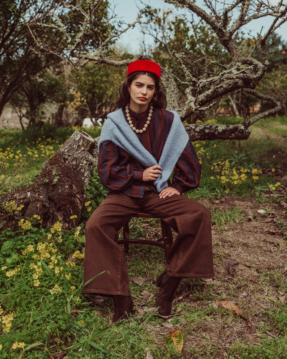 BLUSA MOSS NAVY RED STRIPES PREVENTA