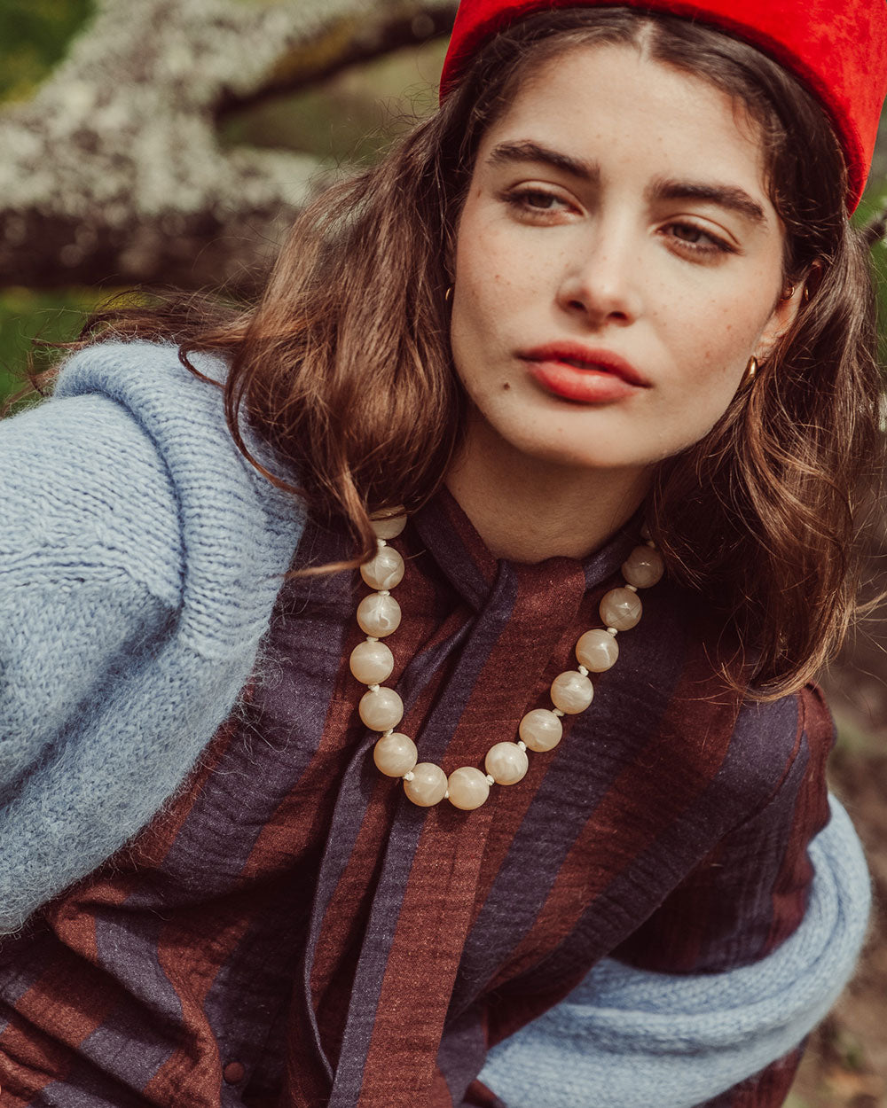 BLUSA MOSS NAVY RED STRIPES PREVENTA