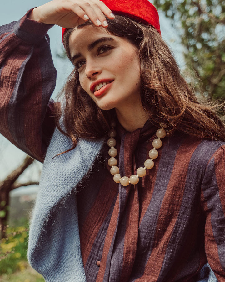 BLUSA MOSS NAVY RED STRIPES PREVENTA