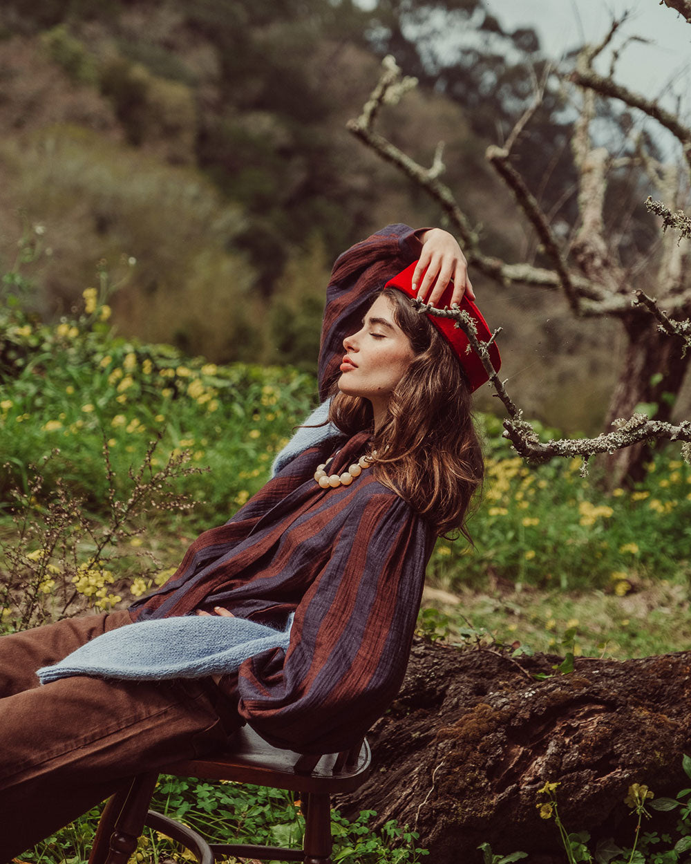 BLUSA MOSS NAVY RED STRIPES PREVENTA