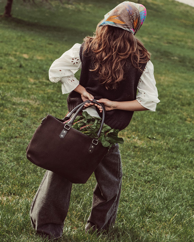 CARTERA OLIVIA BLACK ALGODÓN