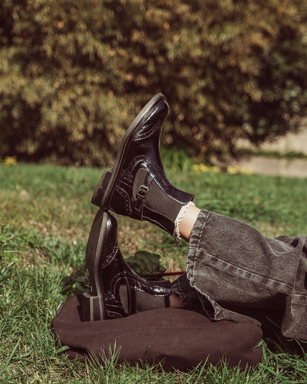 BOTÍN SELMA BLACK CHAROL PREVENTA