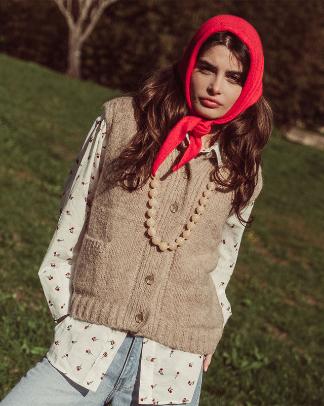 CHALECO LAURE BEIGE