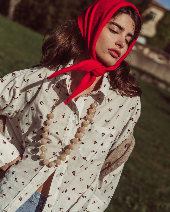 BLUSA WILLOW WHITE FLOWERS