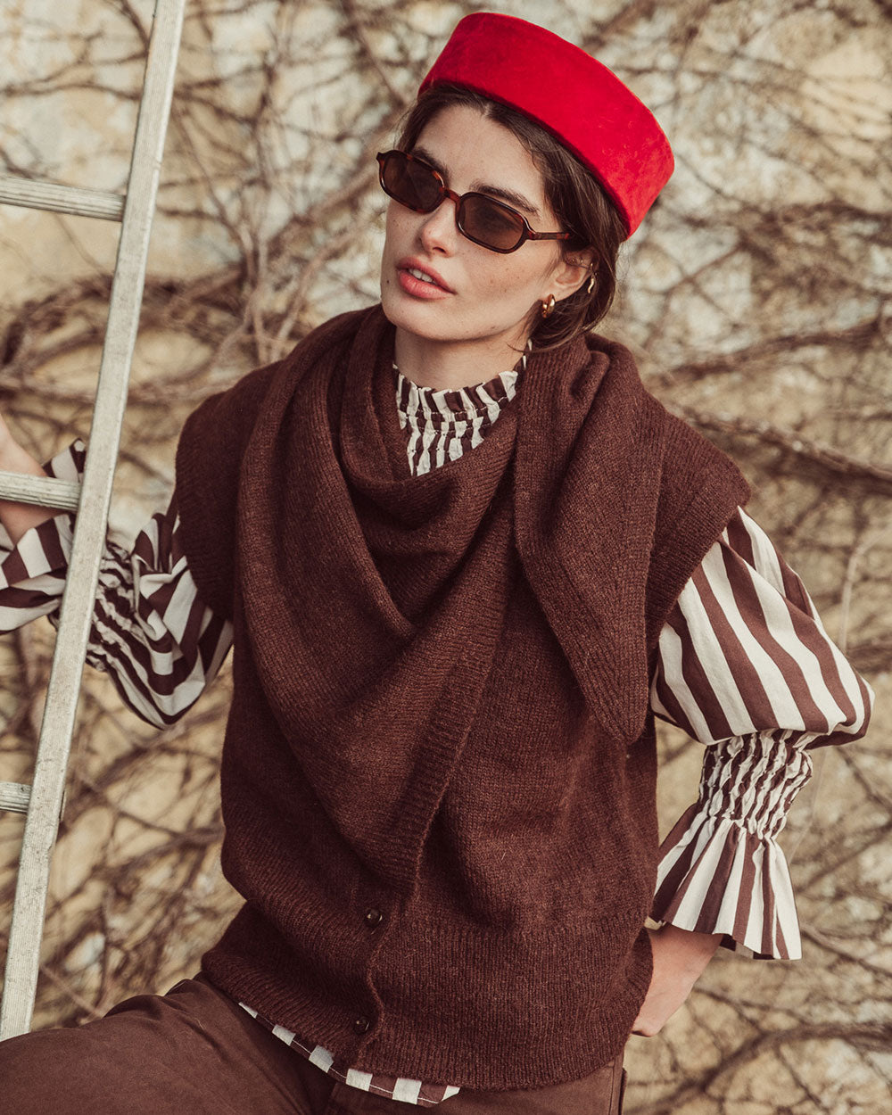 CHALECO SABINE CAFÉ